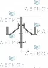 К94-0,5-0,35-0-5 кронштейн двухрожковый